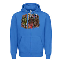 True Royal western Zipper Hoodie - SublimationCraftShop