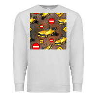 Dove Grey asphalt paver seamless pattern Premium Sweatshirt - BundleAndBundleShop