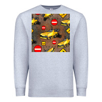 Heather Grey asphalt paver seamless pattern Premium Sweatshirt - BundleAndBundleShop