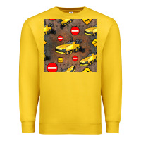 Lemon asphalt paver seamless pattern Premium Sweatshirt - BundleAndBundleShop