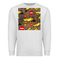Oatmeal Heather asphalt paver seamless pattern Premium Sweatshirt - BundleAndBundleShop