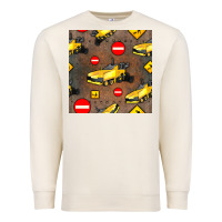 Sandshell asphalt paver seamless pattern Premium Sweatshirt - BundleAndBundleShop