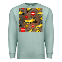 Seafoam asphalt paver seamless pattern Premium Sweatshirt - BundleAndBundleShop