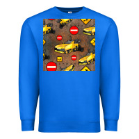 True Royal asphalt paver seamless pattern Premium Sweatshirt - BundleAndBundleShop
