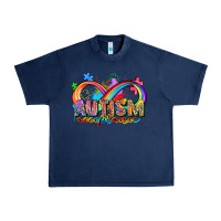 Navy autism acceptance Urban Heavy Tee - Zillion Design Studio
