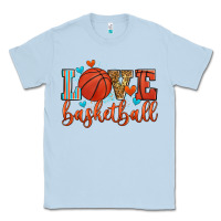 Dusty Blue love basketball Classic Tee - Zillion Design Studio