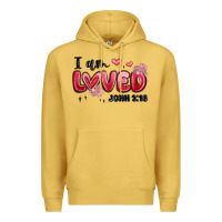Antique Gold i am loved john 3 16 Premium Hoodie - MaliasSmallBusiness