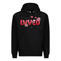 Black i am loved john 3 16 Premium Hoodie - MaliasSmallBusiness