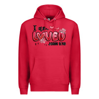 Cardinal i am loved john 3 16 Premium Hoodie - MaliasSmallBusiness