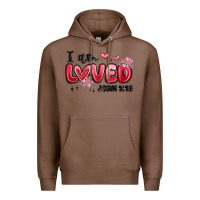 Chestnut i am loved john 3 16 Premium Hoodie - MaliasSmallBusiness