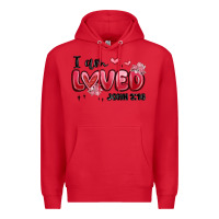 Red i am loved john 3 16 Premium Hoodie - MaliasSmallBusiness