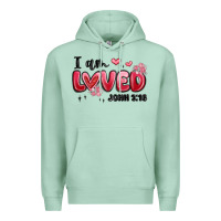 Seafoam i am loved john 3 16 Premium Hoodie - MaliasSmallBusiness