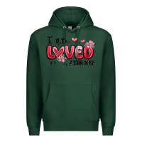 Sports Green i am loved john 3 16 Premium Hoodie - MaliasSmallBusiness