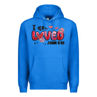True Royal i am loved john 3 16 Premium Hoodie - MaliasSmallBusiness