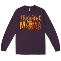 Plum thankful mama Long Sleeve Tee - texasbilliewilder