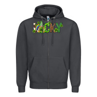 Smoke Love horseshoe St. Patrick's Day Zipper Hoodie - Neo Western