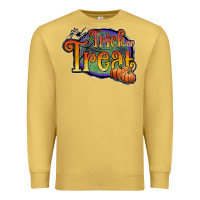Antique Gold trick or treat black Premium Sweatshirt - JahusDesignShop