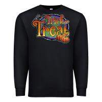 Black trick or treat black Premium Sweatshirt - JahusDesignShop