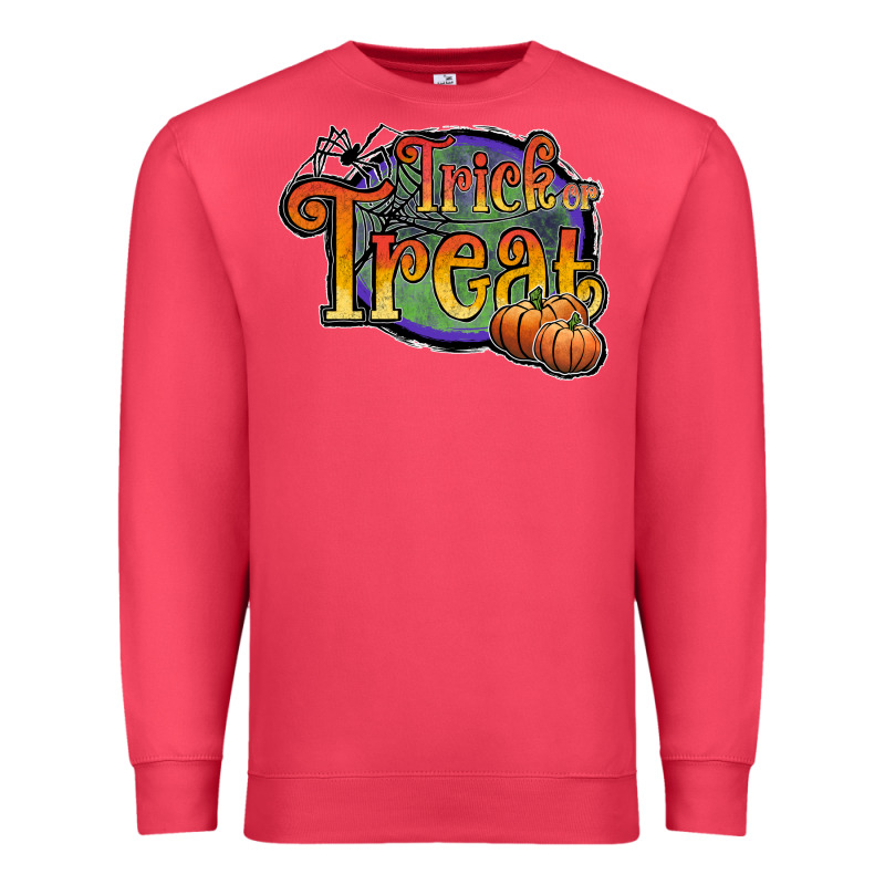 Trick Or Treat Black Premium Sweatshirt by JahusDesignShop | Teevron