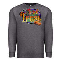 Charcoal Heather trick or treat black Premium Sweatshirt - JahusDesignShop