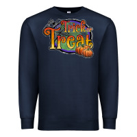 Navy trick or treat black Premium Sweatshirt - JahusDesignShop
