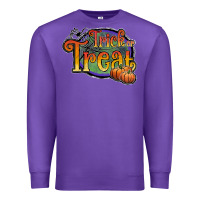 Purple trick or treat black Premium Sweatshirt - JahusDesignShop