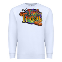White trick or treat black Premium Sweatshirt - JahusDesignShop