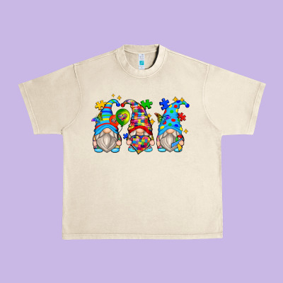 Autism Gnomes Urban Heavy Tee Designed By Zillion Design Studio