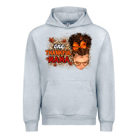 Heather Grey one thankful mama Urban Hoodie - MaliasSmallBusiness