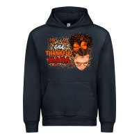 Navy one thankful mama Urban Hoodie - MaliasSmallBusiness