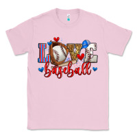 Bubblegum Pink love baseball Classic Tee - Zillion Design Studio