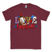 Burgundy love baseball Classic Tee - Zillion Design Studio