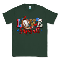 Sports Green love baseball Classic Tee - Zillion Design Studio