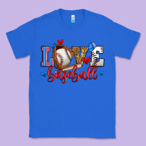 Love Baseball Classic Tee Designed By Zillion Design Studio