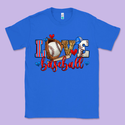 Love Baseball Classic Tee Designed By Zillion Design Studio