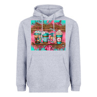 Heather Grey nurse fuel coffee cups Heavyweight Hoodie - Jasminsmagicworld