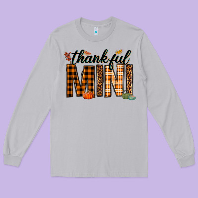 Thankful Mini Long Sleeve Tee Designed By Texasbilliewilder