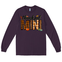 Plum thankful mini Long Sleeve Tee - texasbilliewilder