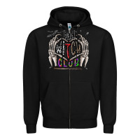 Black bad witch club Zipper Hoodie - CowhideDigitalArt