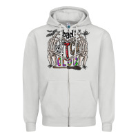 Dove Grey bad witch club Zipper Hoodie - CowhideDigitalArt