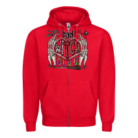 Red bad witch club Zipper Hoodie - CowhideDigitalArt