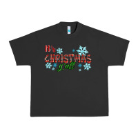 Pigment Black It's Christmas Y'all Season Winter Urban Heavy Tee - RanaPortraitStore
