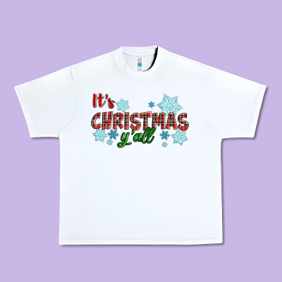 Urban Heavy Tee It's Christmas Y'all Season Winter