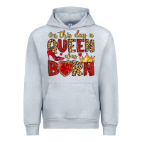 Heather Grey on this day a queen was born Urban Hoodie - MaliasSmallBusiness