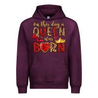 Mauve Wine on this day a queen was born Urban Hoodie - MaliasSmallBusiness