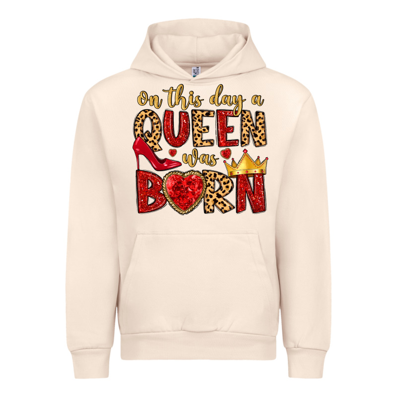 On This Day A Queen Was Born Urban Hoodie by MaliasSmallBusiness | Teevron