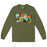 Army Green teacher coffee cups Long Sleeve Tee - Zillion Design Studio