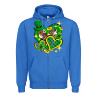 True Royal St. Patrick's Day lucky heart Zipper Hoodie - Neo Western