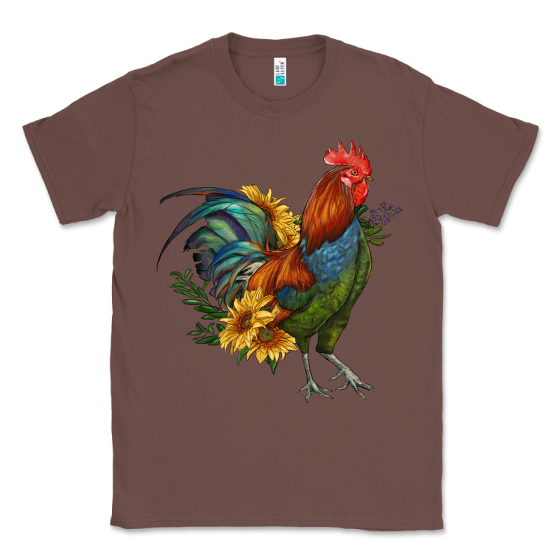 Rooster With Sunflowers Classic Tee by RanaPortraitStore | Teevron