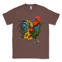 Chestnut rooster with sunflowers Classic Tee - RanaPortraitStore